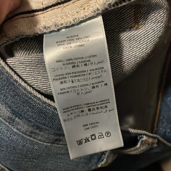 RE/DONE Drainpipe Atomic Jean Size 26 - Picture 6 of 8